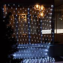 3X Rede LEd Natal 2 metros 220v Pisca 8 Funções