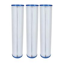 3x Refil Plissado Lavável FDMA 10" x 2,5" - 25 Micras 3x Refil Plissado Lavável FDMA 10" x 2,5" - 25 Micras