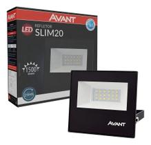 3X Refletor Led Avant Área Externa 20W 6500K Luz Branca Ip65
