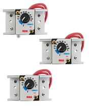 3x Regulador 25A 4000W Dimer Controlador Kit 3 Peças Bivolt 110/220v Dimmer Exaustor