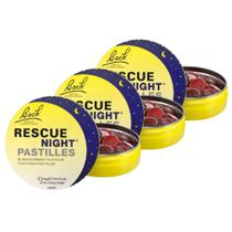 3x Rescue Remedy Night Pastilhas Floral De Bach Groselha 50g
