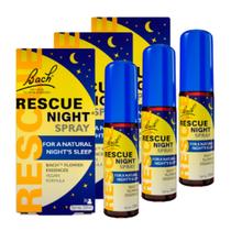 3x Rescue Remedy Spray Night Gotas Floral De Bach 20ml