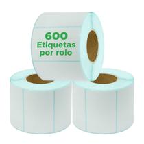 3x Rolos Etiqueta 60x40 Térmica para Balança Alta Qualidade 3x Rolos Etiqueta 60x40 Térmica para Balança Alta Qualidade