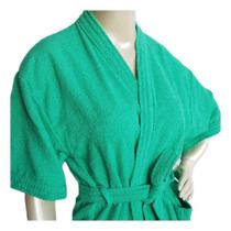 3X Roupão Adulto Atoalhado Manga Curta 100% Algodão Unissex