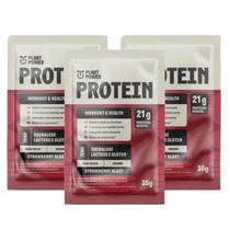 3x Sache Proteína Vegana Morango Plant Power 35g
