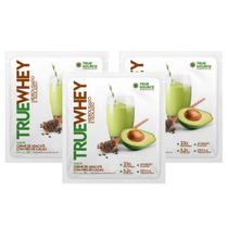 3x Sachê True Whey Proteína Creme de Abacate Nibs de Cacau True Source 32g