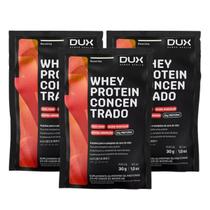 3x Sache Whey Protein Concentrado Dux Baunilha 30g