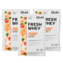 3x Sache Whey Protein Fresh Dux Vitamina De Frutas 29g