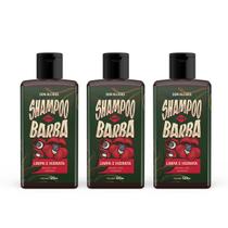 3x shampoo para barba 120g guaraná don alcides
