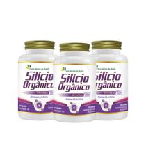 3x Silício Orgânico E Vitaminas 60 Cápsulas Flora Nativa