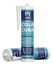 3X Silicone Selante Cola Pu40 Cuba Pia Inox Granito Mármore