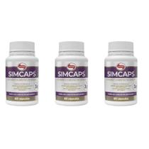 3x Simcaps Vitafor Probiótico 3 Bilhões 60 Cápsulas Para Saúde Intestinal