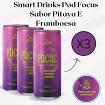 3x Smart Drinks Pod Calm Sabor Maracujá, Cidreira E Camomila Lata 269ml