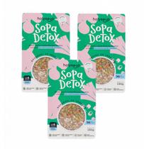 3x Sopa Detox sem Glúten - Holysoup - 130g