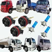 3x Soquete 3x Lâmpada H7 S. Branca Mb 1944 1938 Ford Cargo 3x Soquete 3x Lâmpada H7 S. Branca Mb 1944 1938 Ford Cargo