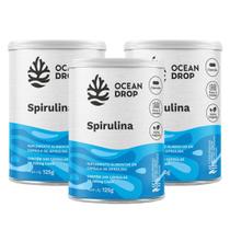 3x Spirulina Ferro Vitamina B12 Ocean Drop 240 Cápsulas