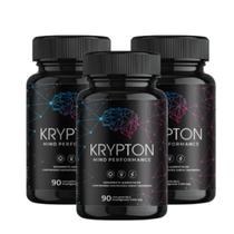 3x Suplemento Alimentar Krypton Mind Performance - Com Coenzima Q10, Cafeína, Taurina e Creatina - 90 Comprimidos