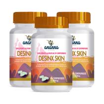3x Suplemento Desinx Skin e Vitamina C 60 Comp 1000mg 3x Suplemento Desinx Skin e Vitamina C 60 Comp 1000mg