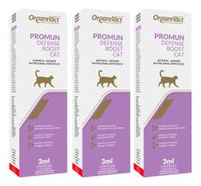 3x Suplemento Promun Defense Boost Cat Para Imunidade