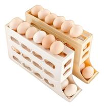 3X Suporte 4 Andares Capacidade 30 Ovos Organizador De Gelad