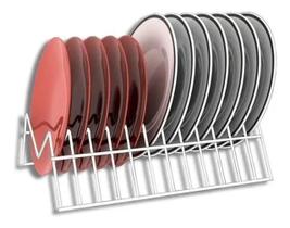 3X Suporte De Prato Vertical Organizador Armário Dicarlo Bra