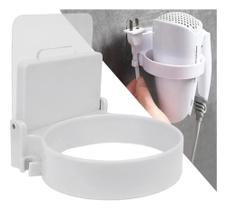 3X Suporte Organizador Adesivo Secador Cabelo Parede E Fio C 3X Suporte Organizador Adesivo Secador Cabelo Parede E Fio C