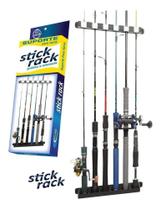 3X Suporte Organizador Parede Stick Rack 6 Varas Pesca Cardu 3X Suporte Organizador Parede Stick Rack 6 Varas Pesca Cardu