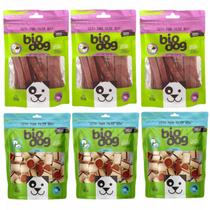 3x Sushi Frango + 3x Sensitive Cordeiro com Pato - Bio Dog 3x Sushi Frango + 3x Sensitive Cordeiro com Pato - Bio Dog