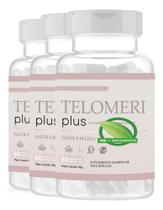 3x Telomeri Plus Original - Pele Sem Rugas Com Nota Fiscal