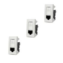 3x Tomada Informatica RJ45 Cat5e 615045BC Pial Plus Legrand