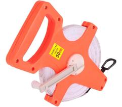 3X Trena De Fita Longa Fita Métrica Com Manivela 50 Metros