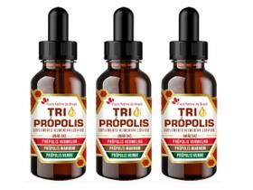 3x Tri Própolis Gotas ( Própolis Vermelha, Verde e Marrom) 20ml - Flora Nativa