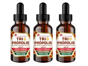 3x Tri Própolis Gotas ( Própolis Vermelha, Verde e Marrom) 20ml - Flora Nativa