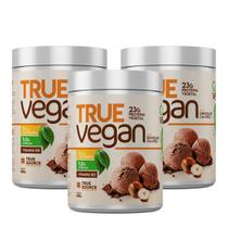 3x True Vegan Proteína Vegana Chocolate Com Avelã True Source 418g