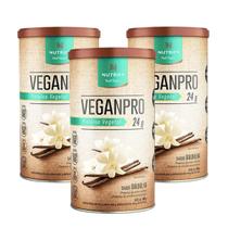 3x Vegan Pro 450g Nutrify - Proteína 100% Vegetal Arroz/Ervilha