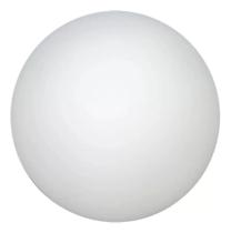 3X Vidro Globo Bola 12Cm Diâmetro Branco Fosco Sem Colar