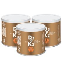 3x Vit D3 2000ui + K2 100mcg 60 Cápsulas