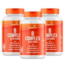 3x Vitamina B Complex Ultra Vegan Bigens 60 Capsulas