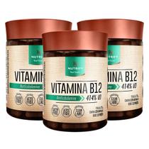 3x Vitamina B12 Metilcobalamina 414% Vd Vegana Nutrify 120 Capsulas