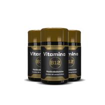 3x vitamina b12 metilcobalamina 60comprimidos hf suplementos