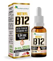 3x Vitamina B12 Metilcobalamina 9,94mcg Por Gota 20ml - Flora Nativa