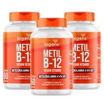 3x Vitamina B12 Metilcobalamina Vegana Bigens 60 Capsulas 3x Vitamina B12 Metilcobalamina Vegana Bigens 60 Capsulas