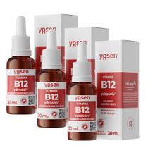 3x Vitamina B12 Metilcobalamina Ydrossolv Yosen 30ml