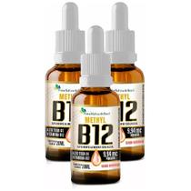 3x Vitamina B12 Sublingual Metilcobalamina 9,94 Mcg Fnb 20ml