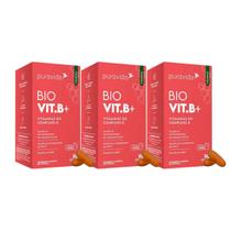 3x Vitamina Bio B Vitaminas Complexo B Pura Vida Imunidade