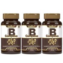 3x Vitamina Complexo B Vitaminas B1 B2 B6 B12 180 Capsulas - Melfort