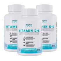 3x Vitamina D + K 60 Cápsulas Pure Vitamin Bioghen Contest Pro