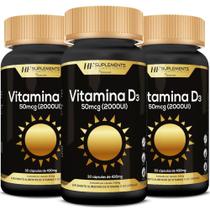3x vitamina d3 2000ui 30caps premium hf suplements