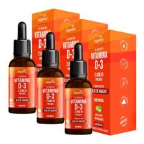 3x Vitamina D3 2000ui Óleo de Abacate Bigens Limão 20ml