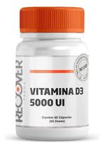 3X Vitamina D3 5000 Ui - 60 Cápsulas (60 Doses) Sabor Natura